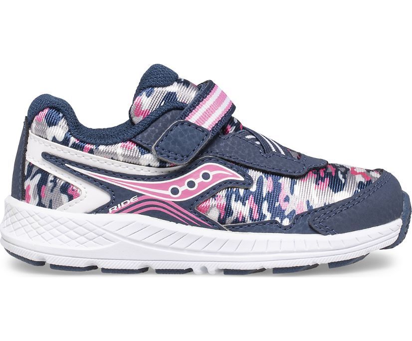 Saucony Ride 10 Jr. Kids' Sneakers Navy / Pink / Camo | AU 751VRWD